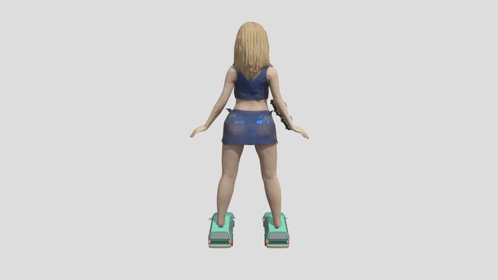 ROBOT MEGA GIRL 3D Model