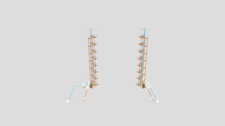 MALHA 3D - PROJETO SANITARIO 3D Model
