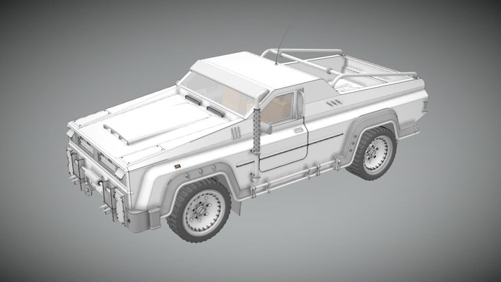 PickupTruck 3D Model