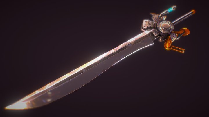 Final Fantasy XV Noctis Engine Sword 3D Model