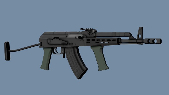 Low-Poly AMD-65 – Free 3D Model STL