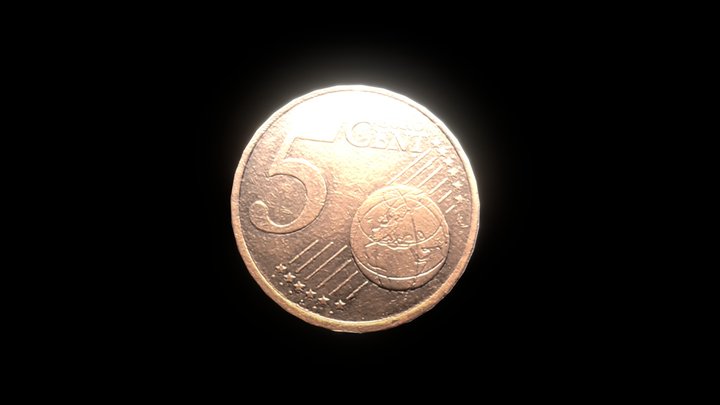 5cent coin 3D Model