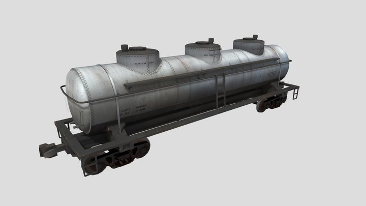 GATC Three-Dome Tanker 3D Model