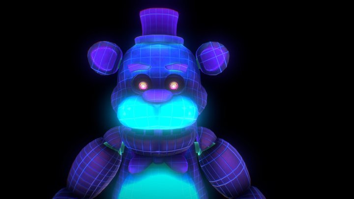 Vaporwave Freddy Custom AR skin 3D Model