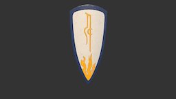 High Elf Shield 01 3D Model