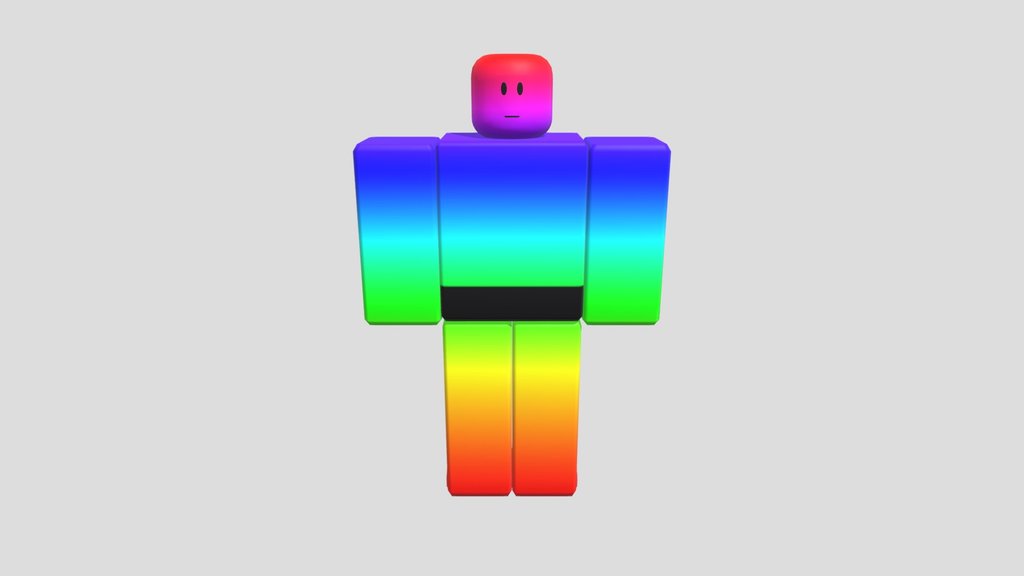 Rainbow Blocky Guy