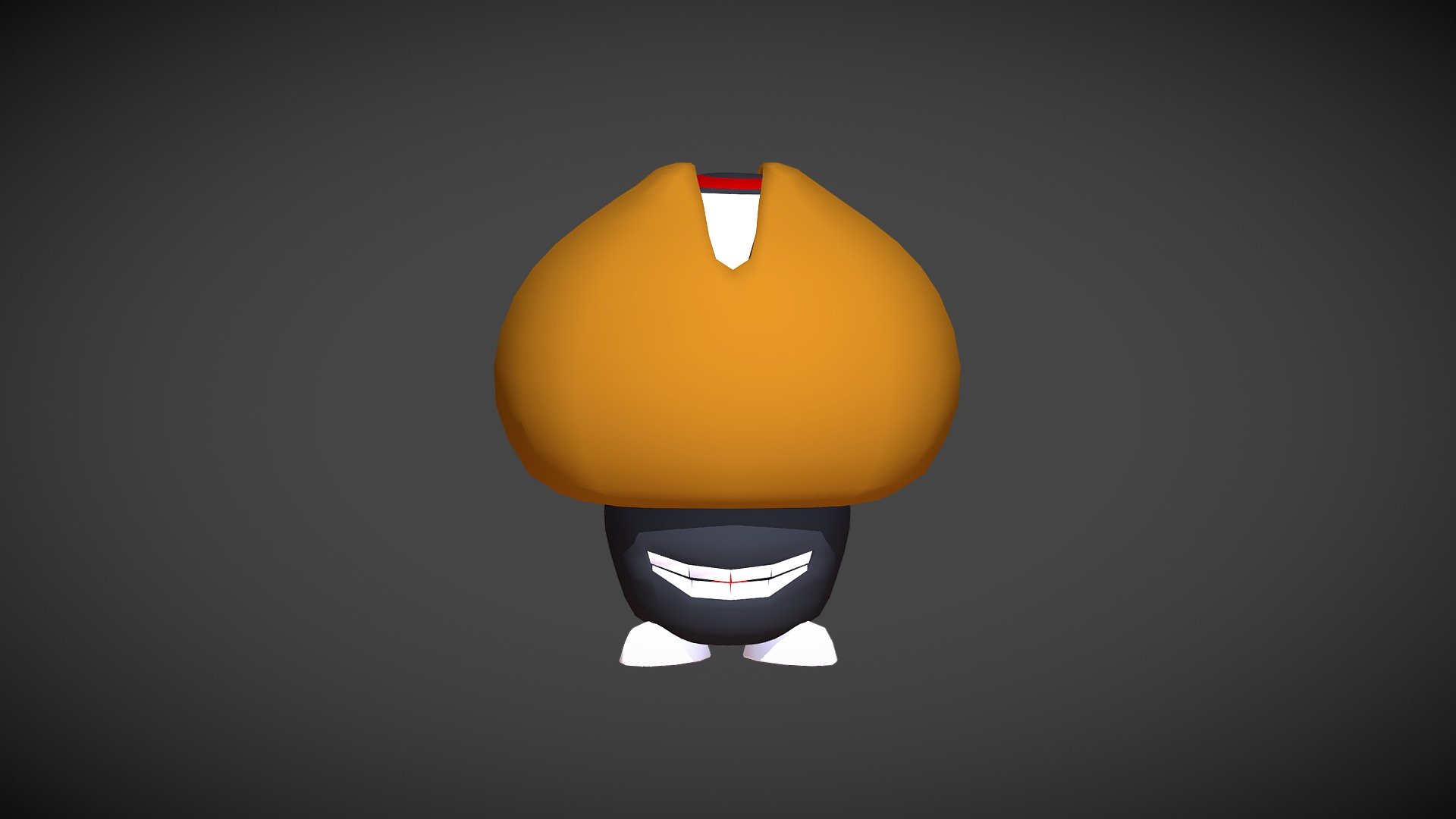 Low-Poly Mushroom Eye Guy