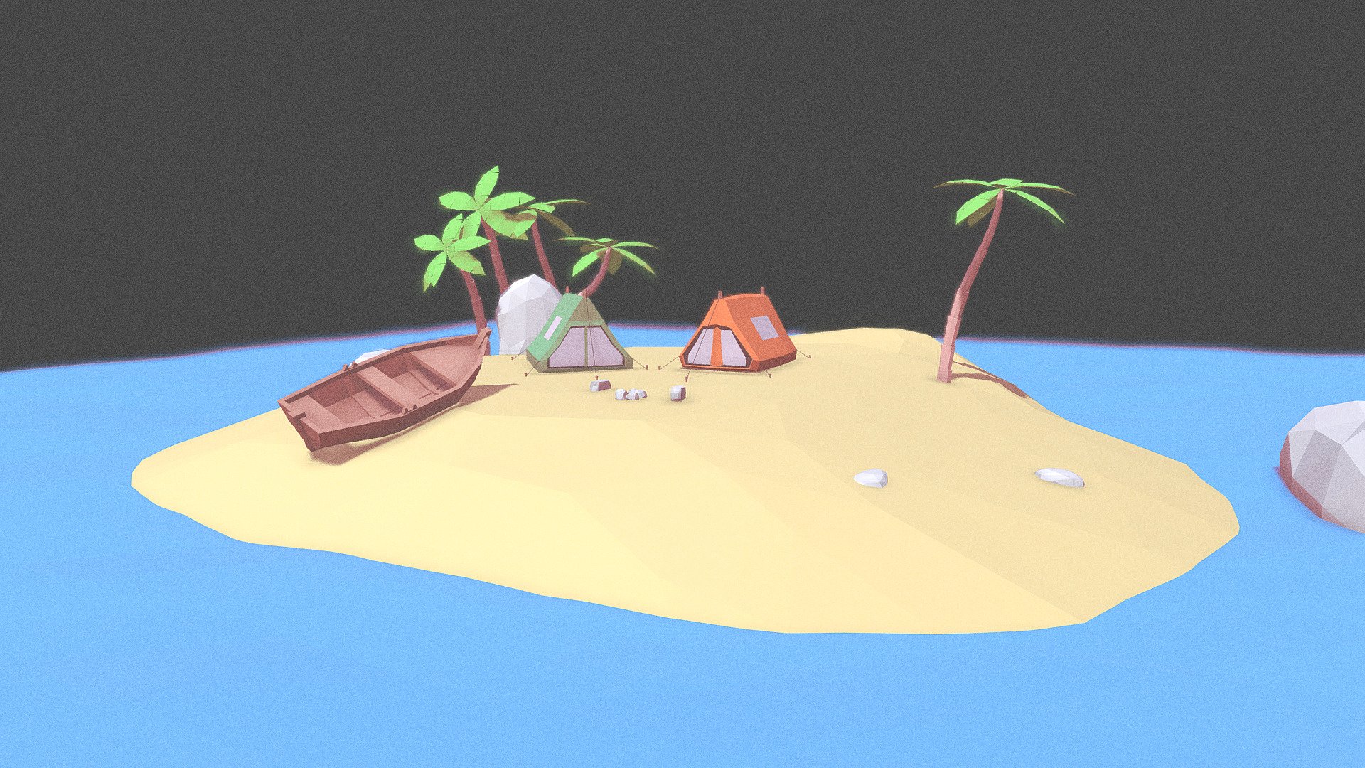 lowpoly island