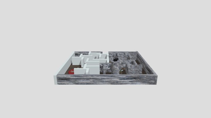 Diorama Borrador Laberinto 3D Model