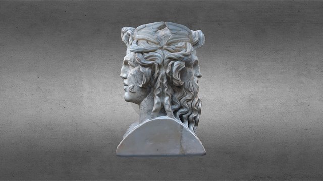 JANUS - The God of Beginnings, Roman Statue 3D Model