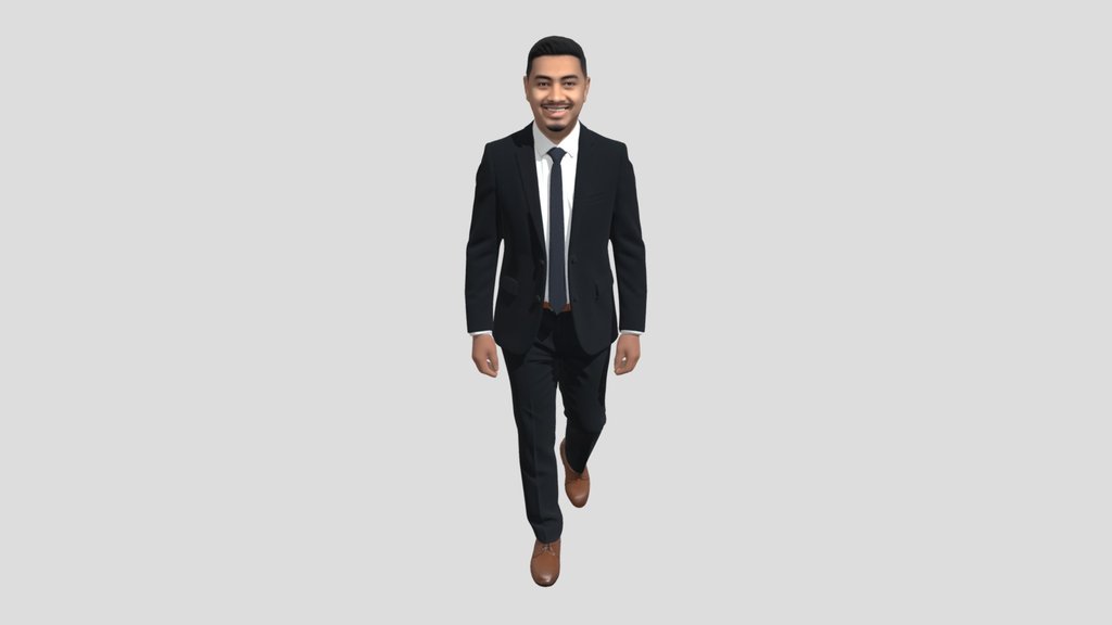 Businessman in Navy Suit