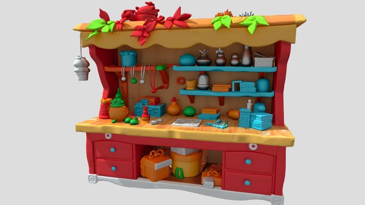 Santa Workbench – Modello 3D gratuito STL