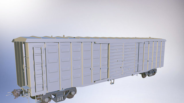 Boxcar 3D Model