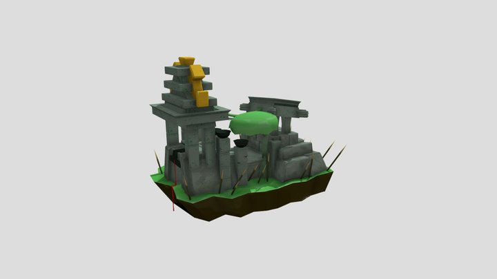 Mpotl Sacrificial Tomb 3D Model