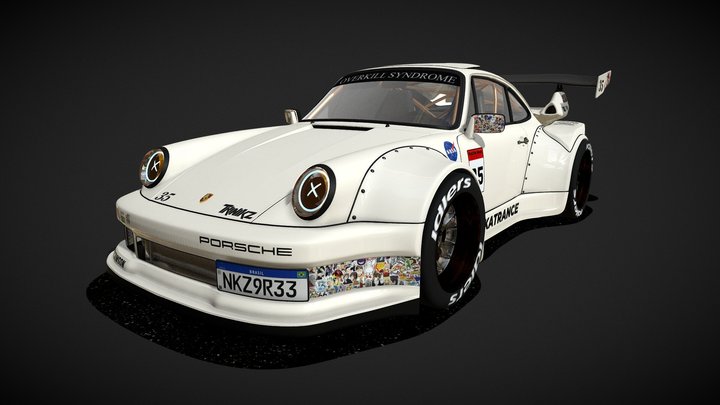 Porsche 930 RWB "MEKKATRANCE" [35] 3D Model