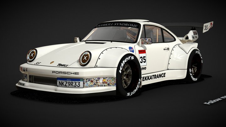 Porsche 930 RWB "MEKKATRANCE" [35] 3D Model