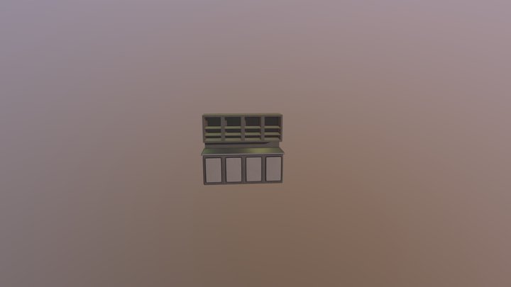 Bar Shelf 3D Model