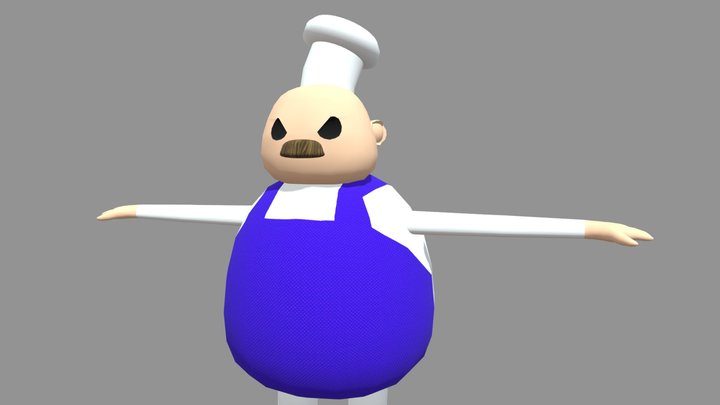 The Fat Chef 3D Model