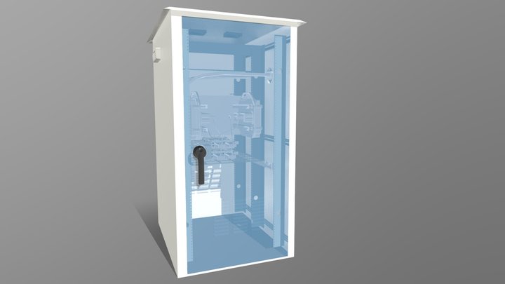 Telecom Antennae Cabinet 3D Model