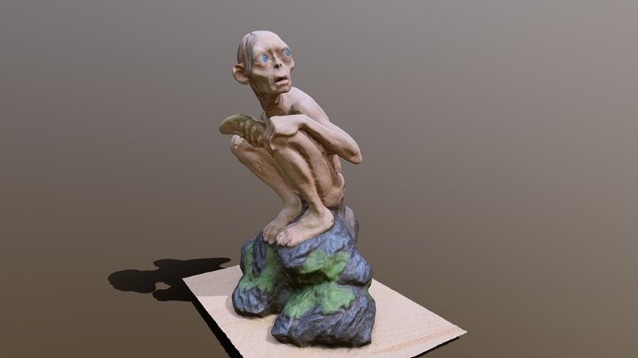 Sméagol Statue 3D Model