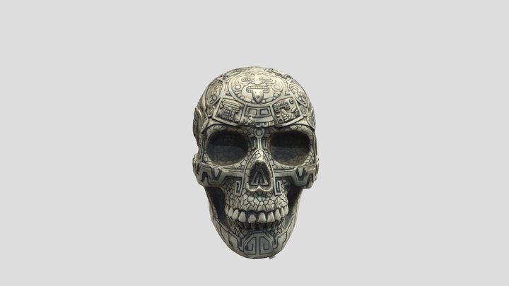 Aztec skull 3D Model