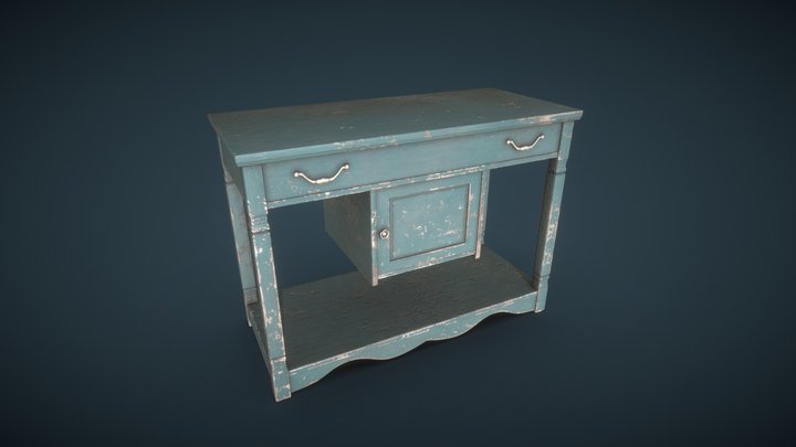 Old Rustic Stand (FREE) – Free 3D Model STL