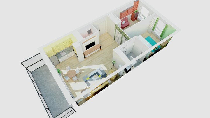 Metrohouse_ Chrzanowskiego 3D Model