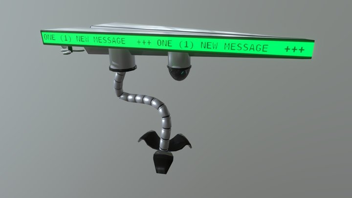 P4P3RPL4N3 Messenger Bot 3D Model