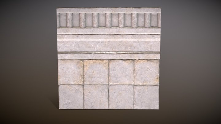 Rock Patterns Trim Sheet 3D Model