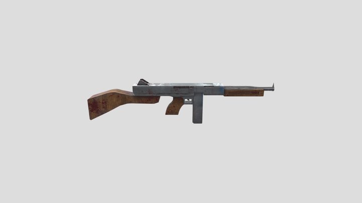 Tommy gun Model 3D Model