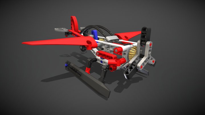 Lego Technic Seaplane 3D Model