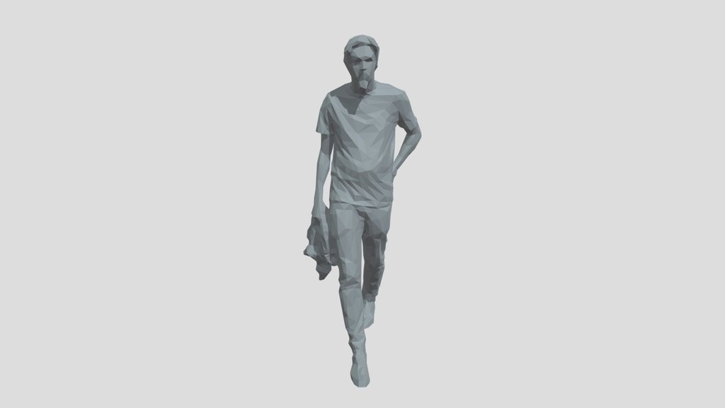 Lowpoly Male Walking