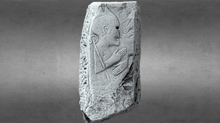 Oldbridge, Co. Meath Stone B - Religious Figure 3D Model