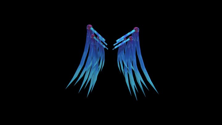 eagle wings fbx 3D Model