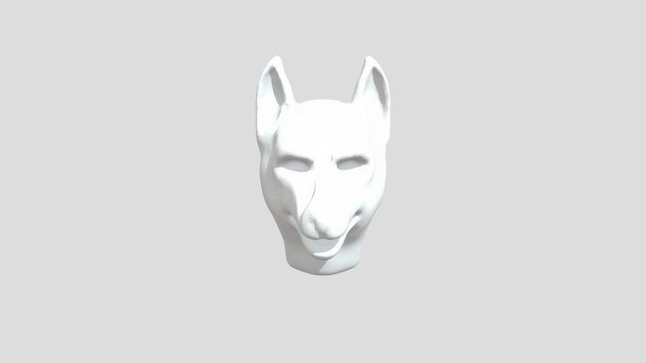 Wolf/Dog head 3D Model