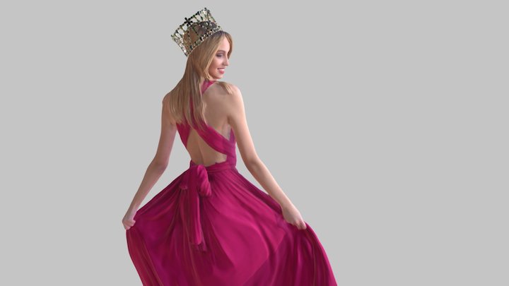 Miss Slovakia 2016 - Kristína Činčurová 3D Model