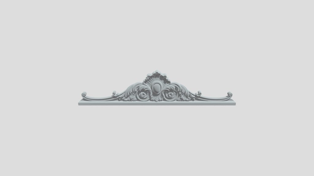 Ornate Carved Wood Frieze