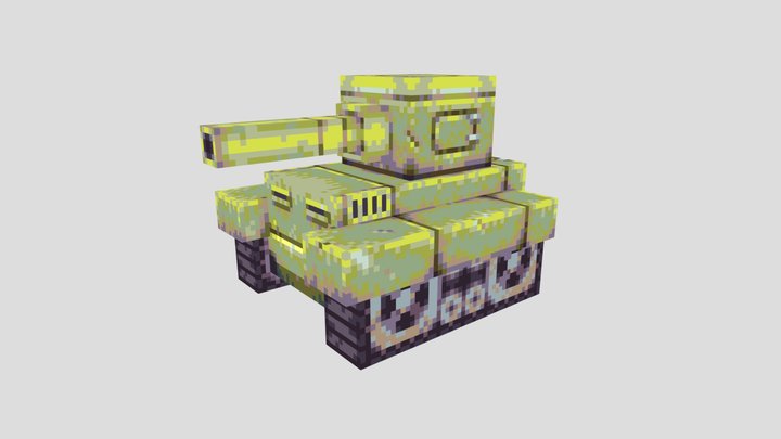 Low-poly Tank 3D Model