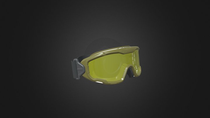 Tactical Goggles Pack 3D Model