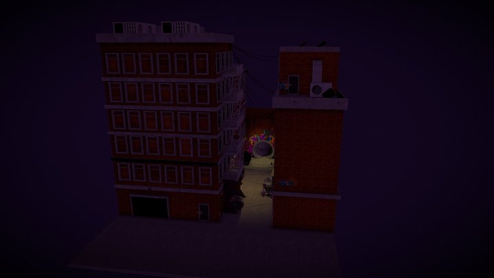 Finished Alley model 3D Model