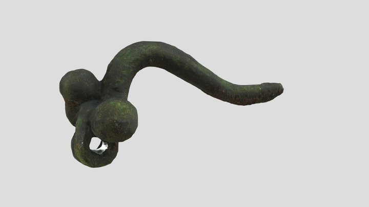 Hoekige geknikte knoppenfibula 1-50 AD – Free 3D Model STL