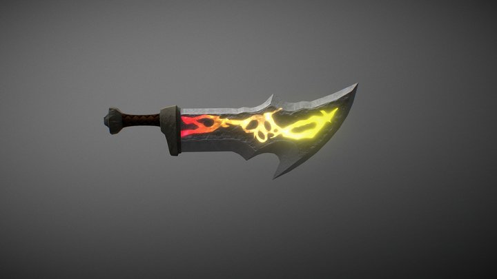 Blade Of Chaos 3D Model