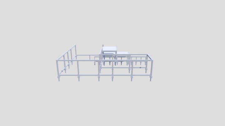 PROJETO REFORÇO ESTRUTURAL CONCRETO ARMADO 3D Model