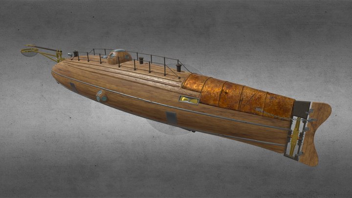 Ictíneo II Narcís Monturiol 3D Model