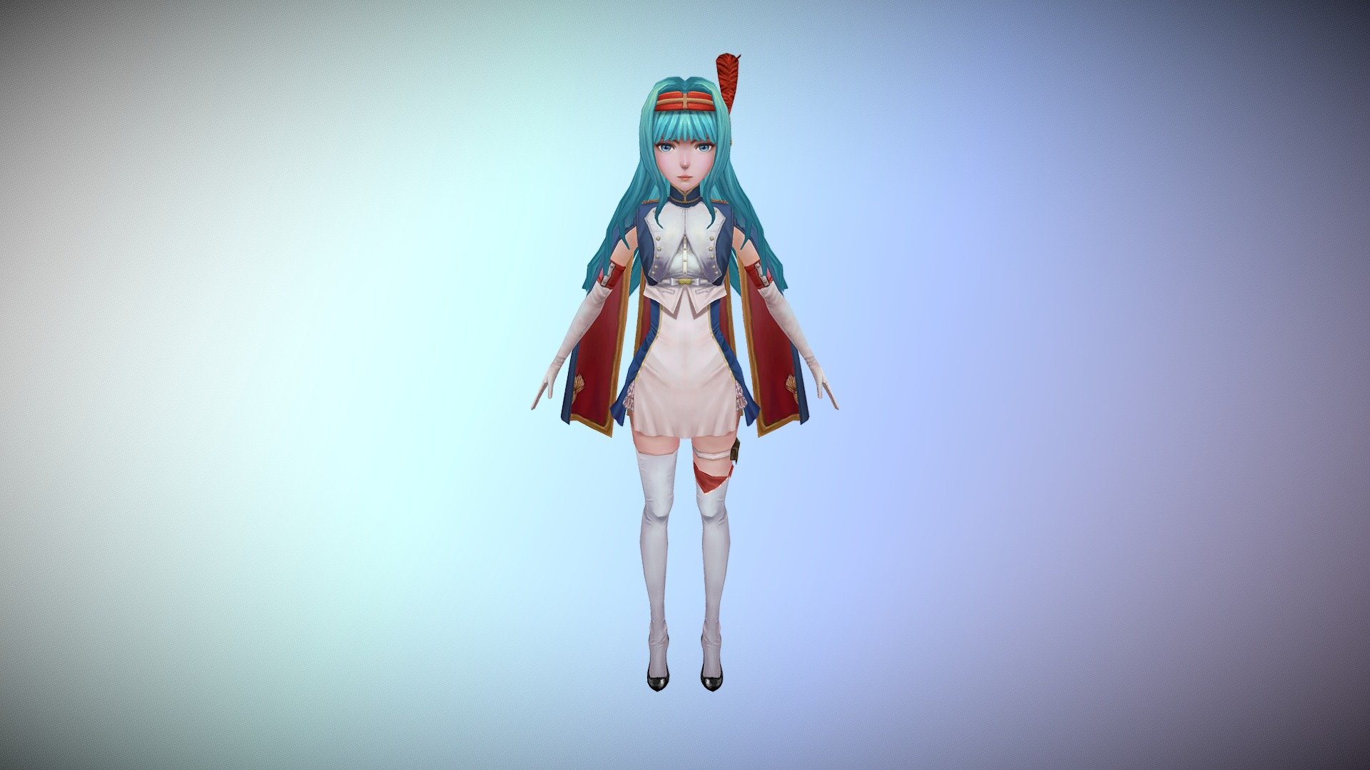 hand-painted girl - 3D model by kawadu [edff51e] - Sketchfab