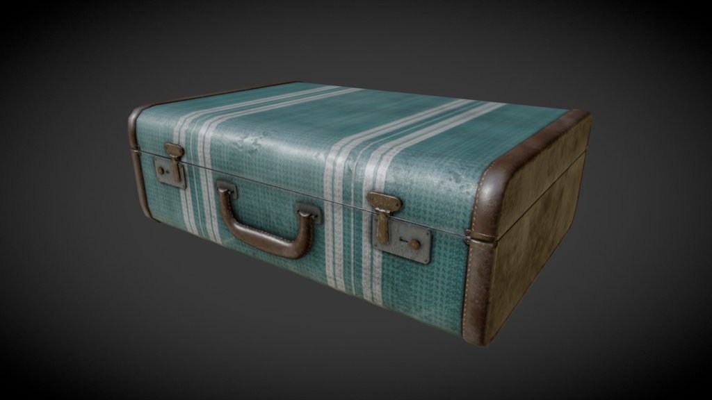 Vintage Suitcase - 3D model by Alistair Mitchell (@alistairmitchell ...