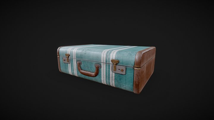 Vintage Suitcase 3D Model