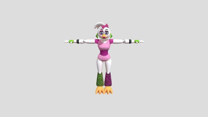 Glamrockchica Fnaf 3d Models Sketchfab