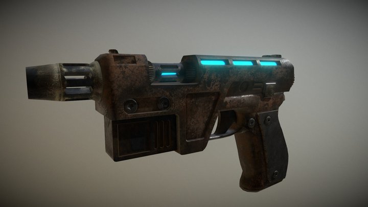 Gile- 44 Pistol 3D Model