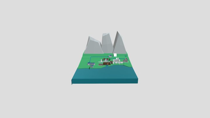 LAUSANNE SAUVABELIN WATERCYCLE 3D Model